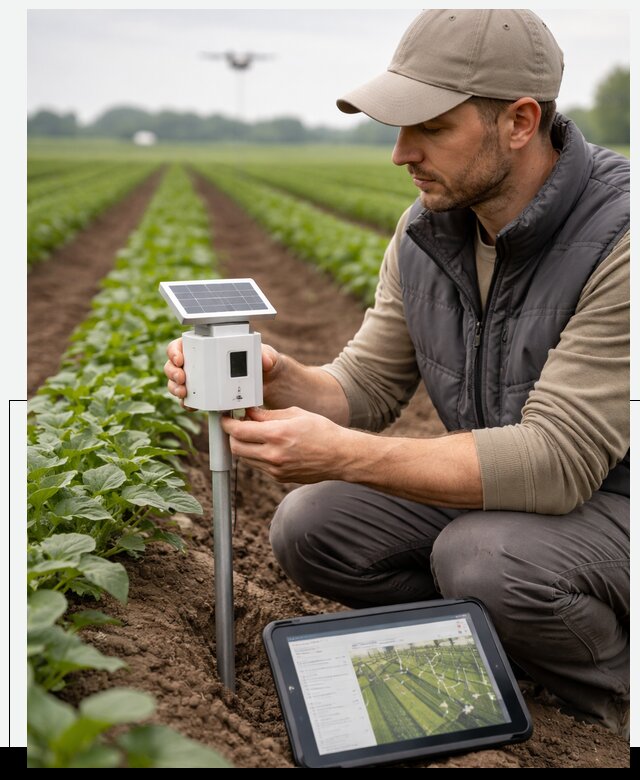 IoT мониторинг сельскохозяйственных полей и контроля в Краснодаре